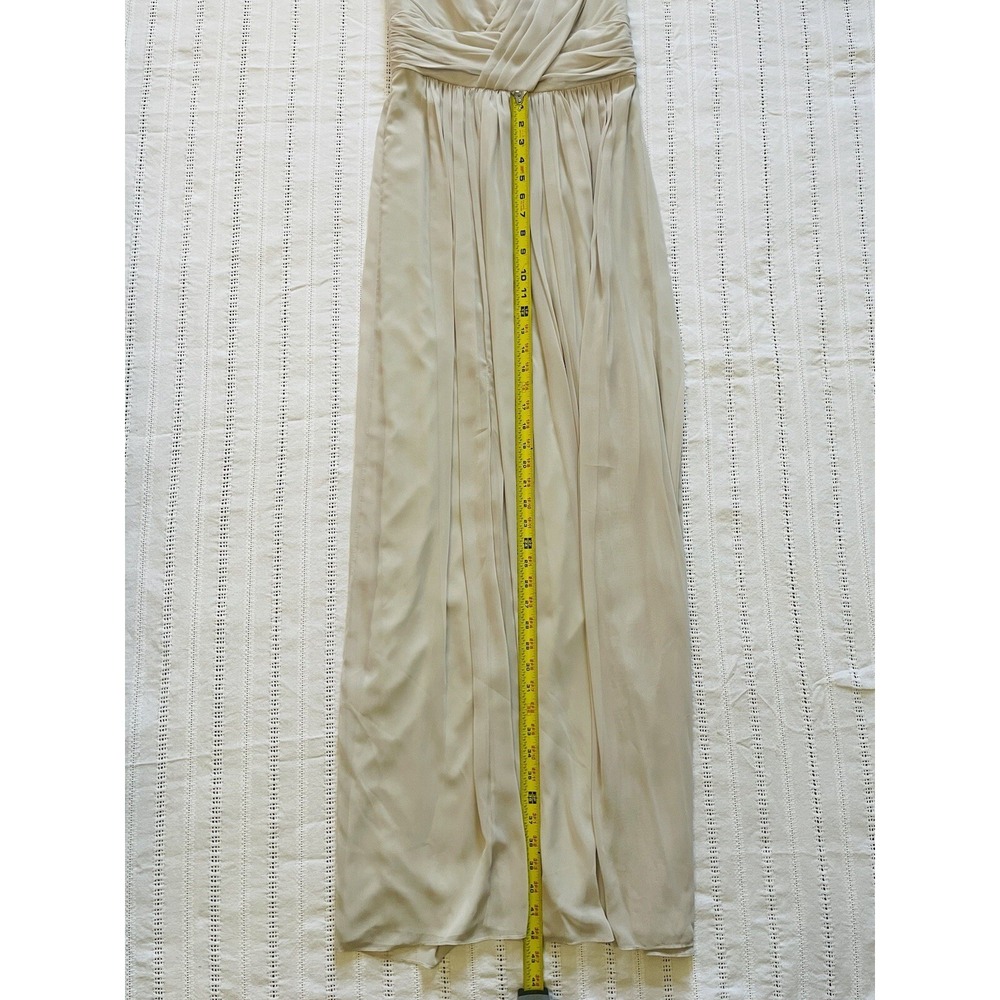 Dressy Collection Draped Chiffon Formal Sleeveless Front Slit Maxi Dress Size 6 - Picture 10 of 13
